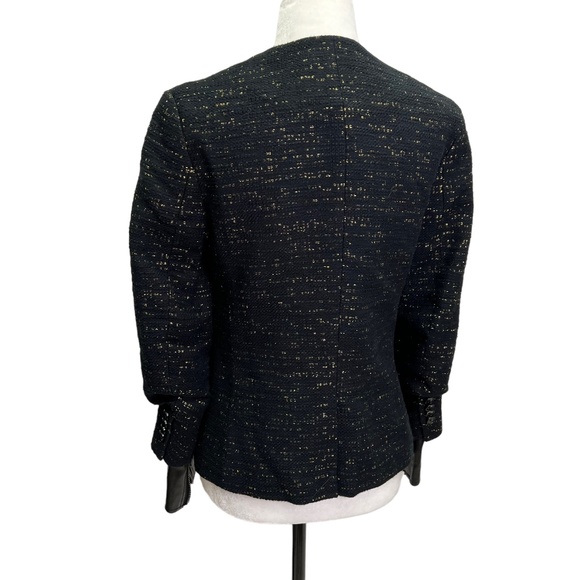 3.1 Phillip Lim Black and Gold Textured Blazer - Picture 8 of 13